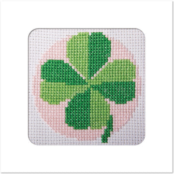 Stitchfinity Clover Mini Card Cross Stitch Kit - 13cm x 13cm