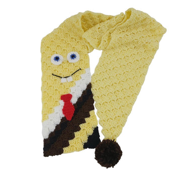 Yellow Brown Cartoon Scarf C2C