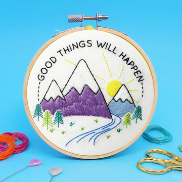 The Make Arcade Good Things Embroidery Kit - 4 Inch