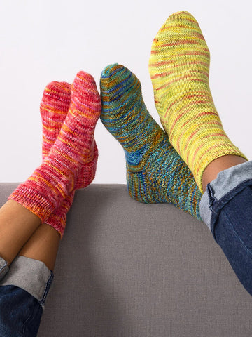 Atlas Socks in Berroco Vintage Handpaint - Downloadable PDF