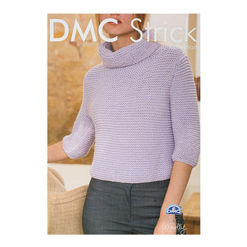 DMC Strickheft Rollkragenpullover für Damen (15132L/3)