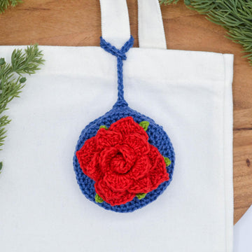 Rose Pouch Bag Charm