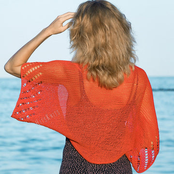 Geometric Crop Cradigan