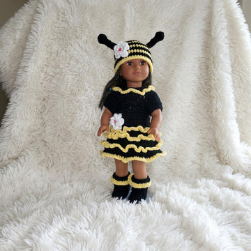 18" Crochet Bumblebee costume
