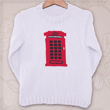 Intarsia - Red Telephone Box Chart & Childrens Sweater