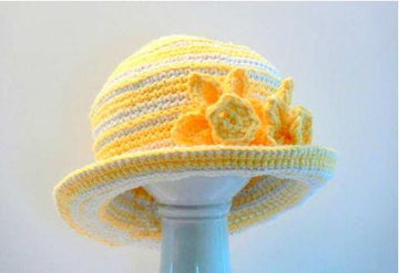Crochet Daffodil Hat