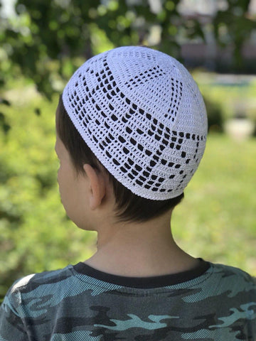 Crochet skull cap for adults