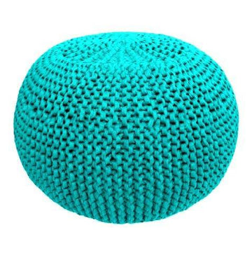 Knitted Pouf in Hoooked Zpagetti - Downloadable PDF