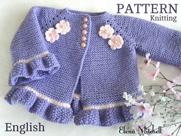 Knitting PATTERN Baby Cardigan Chloe