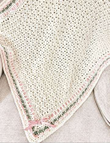 Petals and Lace Baby Blanket