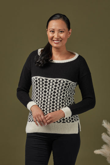 1241 Gobi - Jumper Knitting Pattern for Women in Valley Yarns Brodie by Valley Yarns
