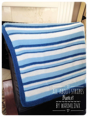 All About Stripes Baby Blanket