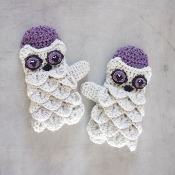 010-Little owl gloves or mittens