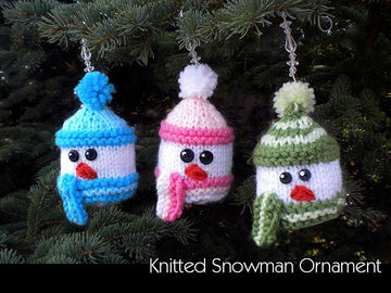 Knitted Snowman Ornament