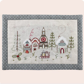 Un Chat Dans L'Aiguille Christmas Village Printed Embroidery Kit