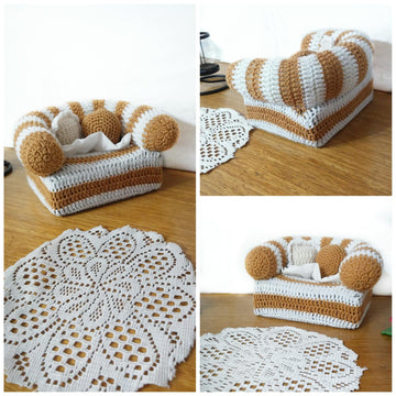 Häkelanleitung Sessel für tissue box