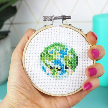 Ellbie Co. Happy Earth Cross Stitch Kit