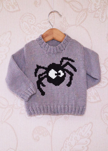 Intarsia - Spider Chart - Childrens Sweater