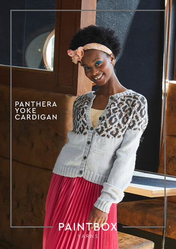 Panthera Yoke Cardigan - Free Knitting Pattern For Women in Paintbox Yarns
