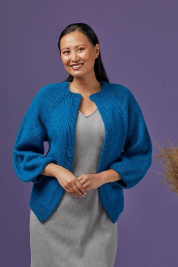 1242 Patagonia - Cardigan Knitting Pattern for Women in Valley Yarns Berkshire Bulky by Valley Yarns