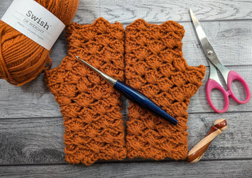 Autumn Waves Fingerless Gloves