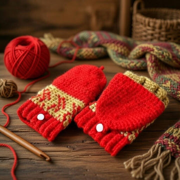 Crochet Convertible GlovesCrochet Convertible Gloves Pattern | Fingerless Gloves with Flip Cap | Instant PDF + Video Tutorial