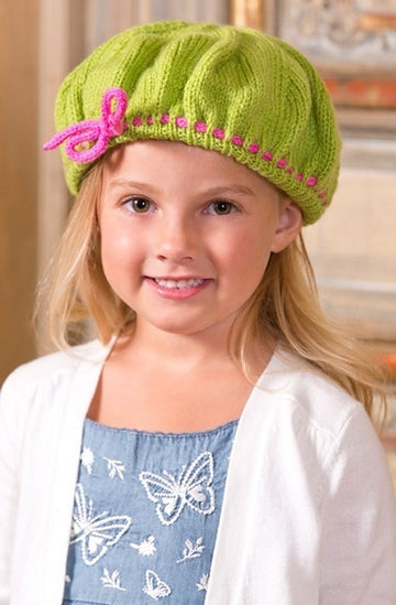 Best Friend Knit Beret in Red Heart Detroit - LW3813EN