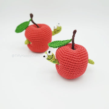 Caterpillar inside Apple