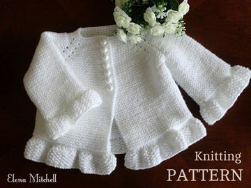 Pattern Baby Girl Jacket Newborn Girl Coat Knitting Cardigan Luna