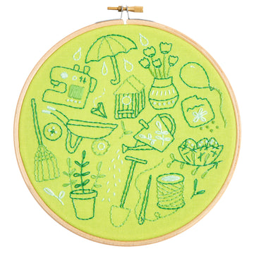 Hawthorn Handmade Spring Doodles Printed Embroidery Kit
