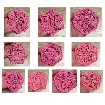 10 Hexagon motif