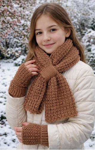 Little Squirrel Scarf &Glove