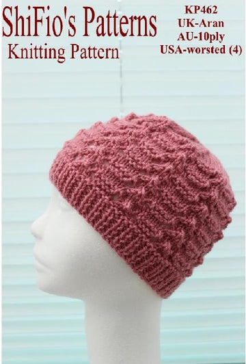 Knitting pattern ladies hat #462