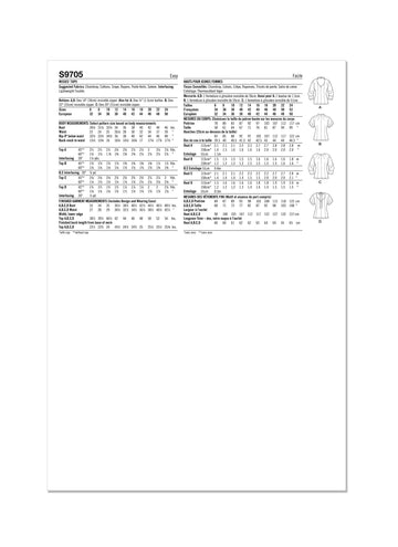 Simplicity Misses' Tops S9705 - Sewing Pattern