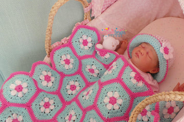 Doris Daisy Hexagon Blanket