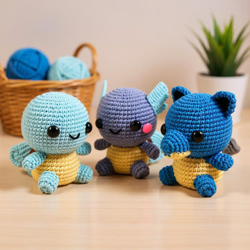 VinCrafty's Squirtle, Wartortle & Blastoise Pattern