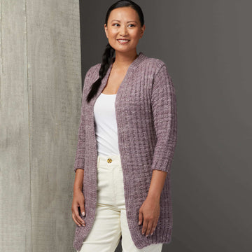 KE007 - Bennington - Cardigan Knitting Pattern for Women in Valley Yarns Hardwick by Valley Yarns