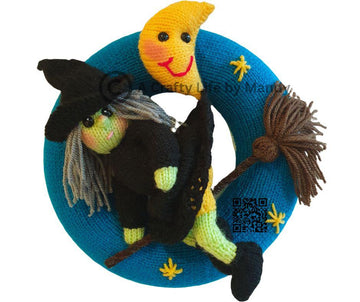 The Witchypoo's Moon Halloween Wreath