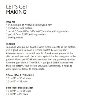 Everytime Tank in Wool and the Gang Feeling Good Yarn - V000253750 - Downloadable PDF