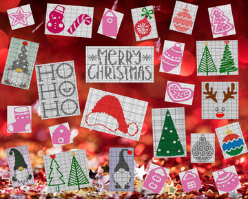 Set of Christmas charts