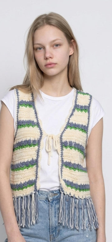 Tulip Crochet Waistcoat