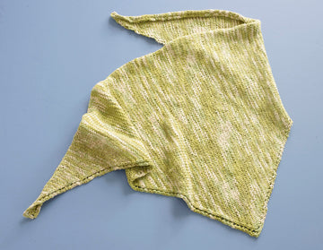 Knit Triangle Shawl in Lion Brand Nature's Choice Organic Cotton- L0553
