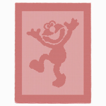 Elmo easy blanket Knitting Pattern, Knit and Purl only, Sesame Street