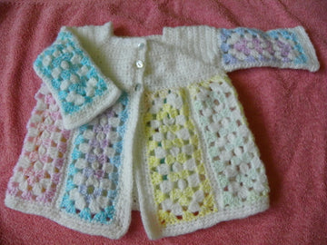 CUP1 Oblong granny matinee coat