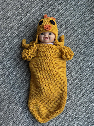 Crochet Baby Easter Chick Suit