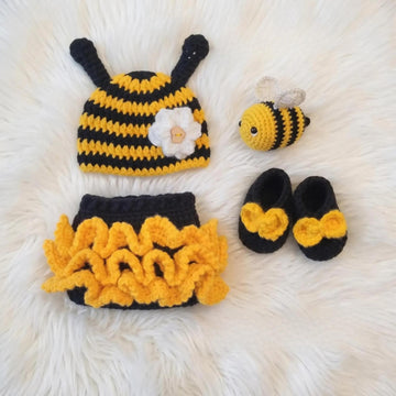 Crochet Baby Bee Outfit