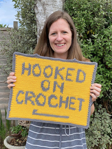 "Hooked" Wall Hanging