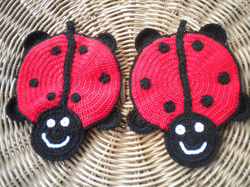Ladybug potholder