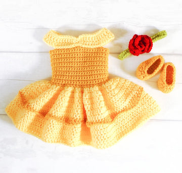 Princess Belle Dress Set