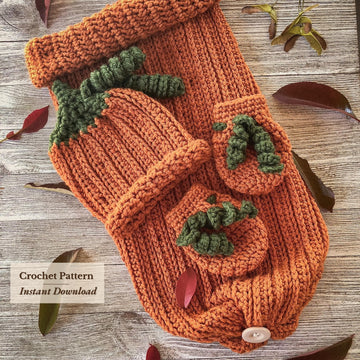 Crochet Pumpkin Newborn Set